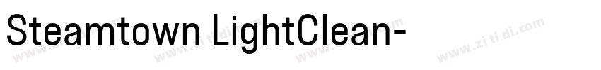 Steamtown LightClean字体转换